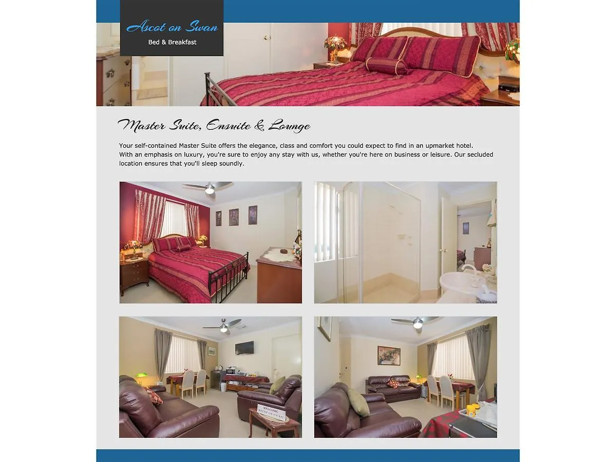 Ascot On Swan Bed & Breakfast Perth